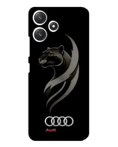 Чехол для Xiaomi POCO M6 с картинкой «Графика — пантера и Audi»