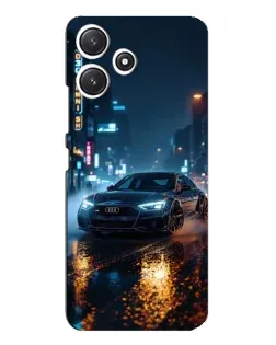 Чохол для Xiaomi POCO M6 з картинкою «Нічне місто та Audi»