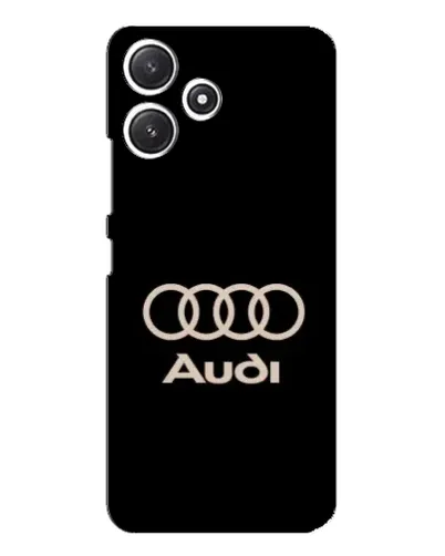 Чехол для Xiaomi POCO M6 с картинкой «Audi — золотой логотип»