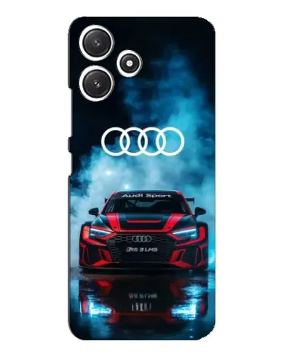 Чехол для Xiaomi POCO M6 с картинкой «Audi Sport — неон»