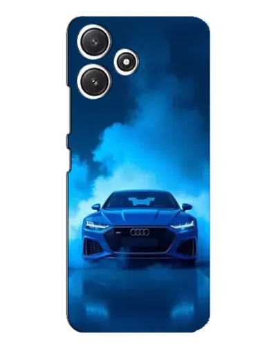 Чехол для Xiaomi POCO M6 с картинкой «Audi — голубая энергия»