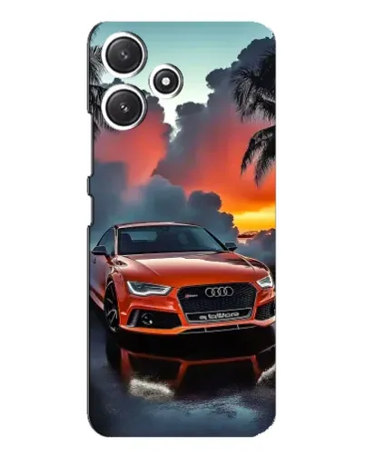 Чехол для Xiaomi POCO M6 с картинкой «Audi — закат»