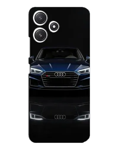 Чехол для Xiaomi POCO M6 с картинкой «Audi — ночное отражение»