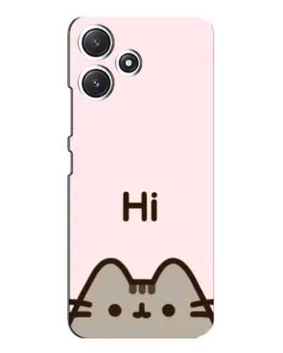 Чехол для Xiaomi POCO M6 с картинкой «Пушин говорит Hi»