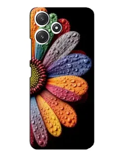 Чехол для Xiaomi POCO M6 с картинкой «Радужный цветок»