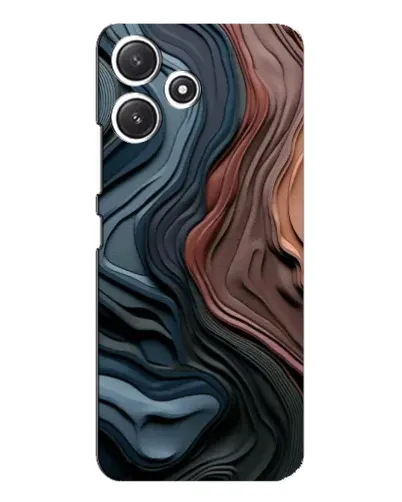 Чехол для Xiaomi POCO M6 с картинкой «Цветные волны каньона»