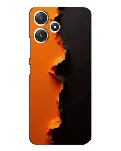 Чехол для Xiaomi POCO M6 с картинкой «Оранжевый разлом»