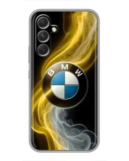 Чехол для Xiaomi Poco M7 Plus с картинкой «Золотистый дым BMW» Чехол для Xiaomi Poco M7 Plus с картинкой «Золотистый дым BMW»