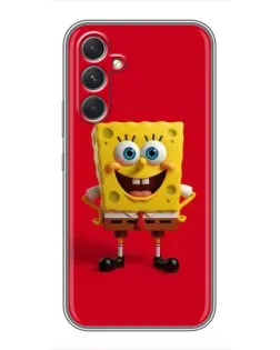 Чехол для Xiaomi Poco M7 Plus с картинкой «Спанч Боб на красном» Чехол для Xiaomi Poco M7 Plus с картинкой «Спанч Боб на красном»
