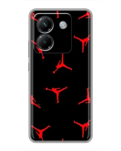 Чехол для Xiaomi Poco M7 Pro 5G с картинкой «Jordan Red Pattern» Чехол для Xiaomi Poco M7 Pro 5G с картинкой «Jordan Red Pattern»