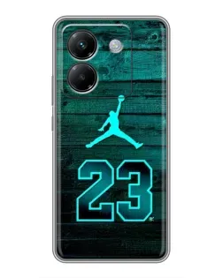 Чехол для Xiaomi Poco M7 Pro 5G с картинкой «Jordan Cyan 23» Чехол для Xiaomi Poco M7 Pro 5G с картинкой «Jordan Cyan 23»