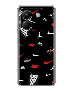 Чехол для Xiaomi Poco M7 Pro 5G с картинкой «Nike Mix Pattern» Чехол для Xiaomi Poco M7 Pro 5G с картинкой «Nike Mix Pattern»