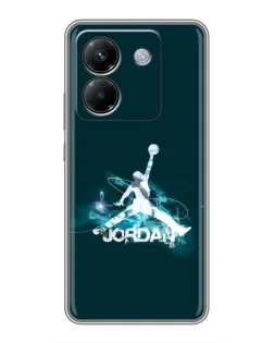 Чехол для Xiaomi Poco M7 Pro 5G с картинкой «Jordan Blue Fire» Чехол для Xiaomi Poco M7 Pro 5G с картинкой «Jordan Blue Fire»