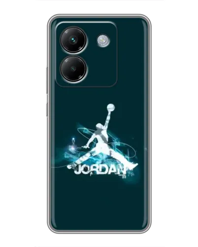 Чехол для Xiaomi Poco M7 Pro 5G с картинкой «Jordan Blue Fire» Чехол для Xiaomi Poco M7 Pro 5G с картинкой «Jordan Blue Fire»