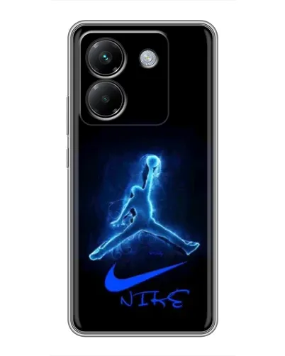 Чехол для Xiaomi Poco M7 Pro 5G с картинкой «Jordan Neon Blue» Чехол для Xiaomi Poco M7 Pro 5G с картинкой «Jordan Neon Blue»