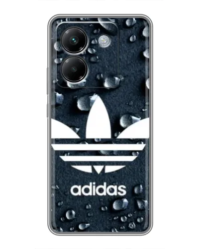 Чехол для Xiaomi Poco M7 Pro 5G с картинкой «Adidas Trefoil Blue»
