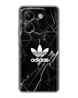 Чохол для Xiaomi Poco M7 Pro 5G з картинкою «Білий мармур Adidas»