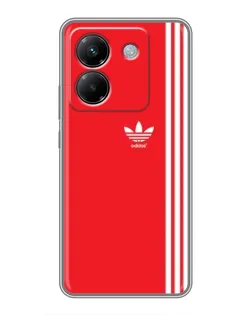 Чохол для Xiaomi Poco M7 Pro 5G з картинкою «Червоний мінімалізм Adidas»