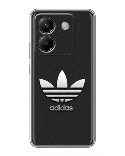 Чехол для Xiaomi Poco M7 Pro 5G с картинкой «Adidas Карбоновая текстура»