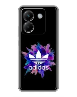 Чехол для Xiaomi Poco M7 Pro 5G с картинкой «Взрыв красок Adidas»