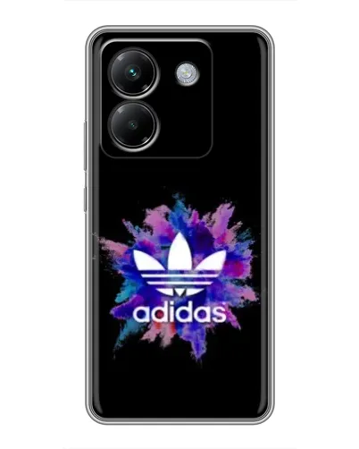 Чехол для Xiaomi Poco M7 Pro 5G с картинкой «Взрыв красок Adidas»