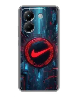 Чехол для Xiaomi Poco M7 Pro 5G с картинкой «Техногенный стиль Nike» Чехол для Xiaomi Poco M7 Pro 5G с картинкой «Техногенный стиль Nike»
