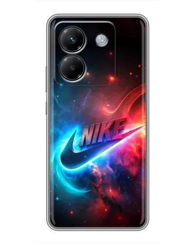 Чехол для Xiaomi Poco M7 Pro 5G с картинкой «Огненный логотип Nike»