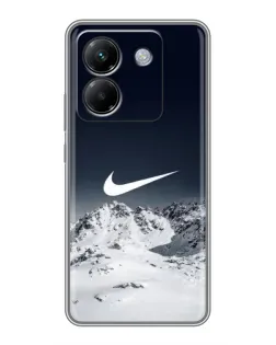 Чехол для Xiaomi Poco M7 Pro 5G с картинкой «Nike — зимние горы» Чехол для Xiaomi Poco M7 Pro 5G с картинкой «Nike — зимние горы»