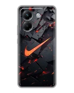 Чехол для Xiaomi Poco M7 Pro 5G с картинкой «Nike — эффект разломов» Чехол для Xiaomi Poco M7 Pro 5G с картинкой «Nike — эффект разломов»