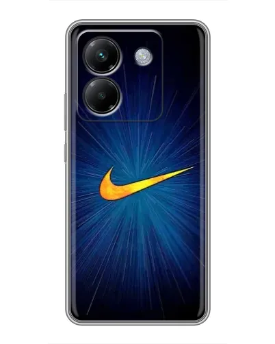 Чехол для Xiaomi Poco M7 Pro 5G с картинкой «Синий пульс Nike» Чехол для Xiaomi Poco M7 Pro 5G с картинкой «Синий пульс Nike»