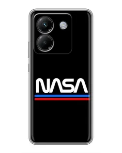 Чехол для Xiaomi Poco M7 Pro 5G с картинкой «NASA — классика Red Blue» Чехол для Xiaomi Poco M7 Pro 5G с картинкой «NASA — классика Red Blue»