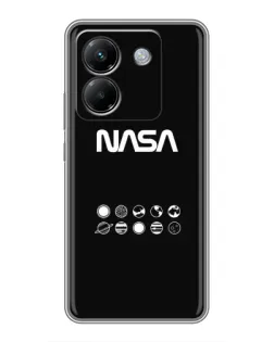 Чехол для Xiaomi Poco M7 Pro 5G с картинкой «NASA — технический принт» Чехол для Xiaomi Poco M7 Pro 5G с картинкой «NASA — технический принт»