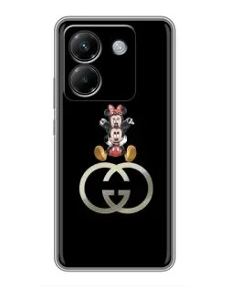 Чехол для Xiaomi Poco M7 Pro 5G с картинкой «Минни Маус на лого» Чехол для Xiaomi Poco M7 Pro 5G с картинкой «Минни Маус на лого»