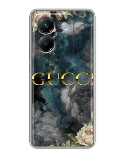 Чехол для Xiaomi Poco M7 Pro 5G с картинкой «Абстрактные цветы Gucci» Чехол для Xiaomi Poco M7 Pro 5G с картинкой «Абстрактные цветы Gucci»