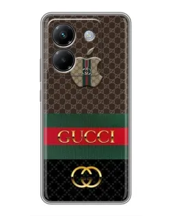Чехол для Xiaomi Poco M7 Pro 5G с картинкой «Gucci — брендированный десерт» Чехол для Xiaomi Poco M7 Pro 5G с картинкой «Gucci — брендированный десерт»