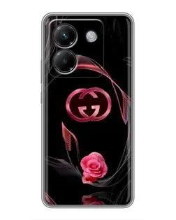Чехол для Xiaomi Poco M7 Pro 5G с картинкой «Gucci — неоновая роза» Чехол для Xiaomi Poco M7 Pro 5G с картинкой «Gucci — неоновая роза»