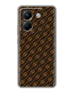 Чехол для Xiaomi Poco M7 Pro 5G с картинкой «Gucci — золотые диагонали» Чехол для Xiaomi Poco M7 Pro 5G с картинкой «Gucci — золотые диагонали»
