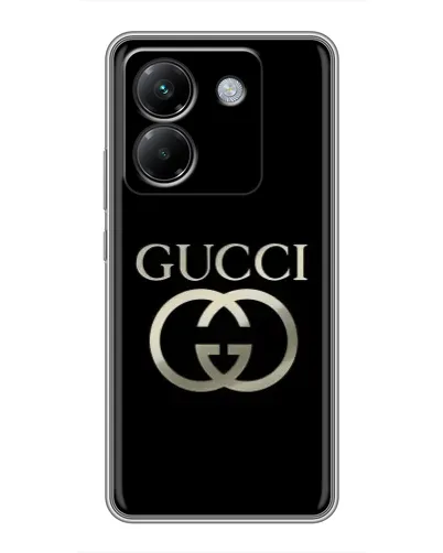 Чехол для Xiaomi Poco M7 Pro 5G с картинкой «Gucci — золото на черном» Чехол для Xiaomi Poco M7 Pro 5G с картинкой «Gucci — золото на черном»