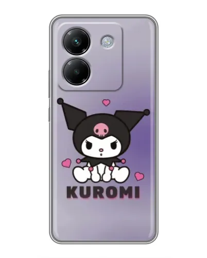 Чехол для Xiaomi Poco M7 Pro 5G с картинкой «Kuromi — фиолетовый арт»