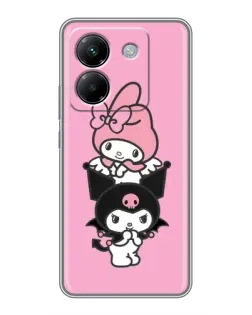 Чехол для Xiaomi Poco M7 Pro 5G с картинкой «My Melody и Kuromi» Чехол для Xiaomi Poco M7 Pro 5G с картинкой «My Melody и Kuromi»