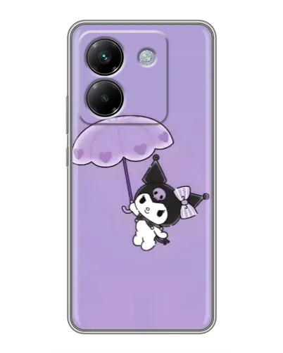 Чехол для Xiaomi Poco M7 Pro 5G с картинкой «Kuromi с зонтиком»