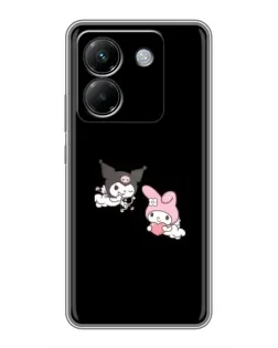Чехол для Xiaomi Poco M7 Pro 5G с картинкой «My Melody и Kuromi» Чехол для Xiaomi Poco M7 Pro 5G с картинкой «My Melody и Kuromi»