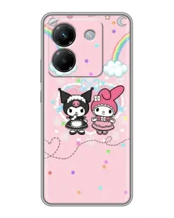 Чехол для Xiaomi Poco M7 Pro 5G с картинкой «My Melody и Kuromi» Чехол для Xiaomi Poco M7 Pro 5G с картинкой «My Melody и Kuromi»