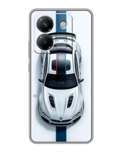 Чехол для Xiaomi Poco M7 Pro 5G с картинкой «Вид сверху — BMW M»