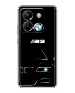 Чехол для Xiaomi Poco M7 Pro 5G с картинкой «Минималистичный принт BMW M3» Чехол для Xiaomi Poco M7 Pro 5G с картинкой «Минималистичный принт BMW M3»