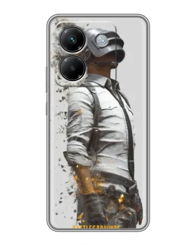 Чехол для Xiaomi Poco M7 Pro 5G с картинкой «PUBG — боец в пыли» Чехол для Xiaomi Poco M7 Pro 5G с картинкой «PUBG — боец в пыли»