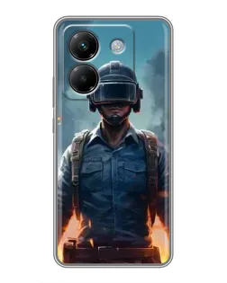 Чехол для Xiaomi Poco M7 Pro 5G с картинкой «PUBG — реалистичный герой» Чехол для Xiaomi Poco M7 Pro 5G с картинкой «PUBG — реалистичный герой»