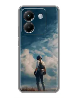 Чехол для Xiaomi Poco M7 Pro 5G с картинкой «Герой PUBG на скале» Чехол для Xiaomi Poco M7 Pro 5G с картинкой «Герой PUBG на скале»