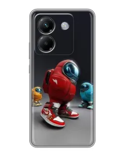Чохол для Xiaomi Poco M7 Pro 5G з картинкою «Among Us — 3D стиль»