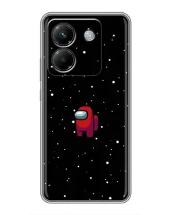 Чохол для Xiaomi Poco M7 Pro 5G з картинкою «Червоний Among Us»